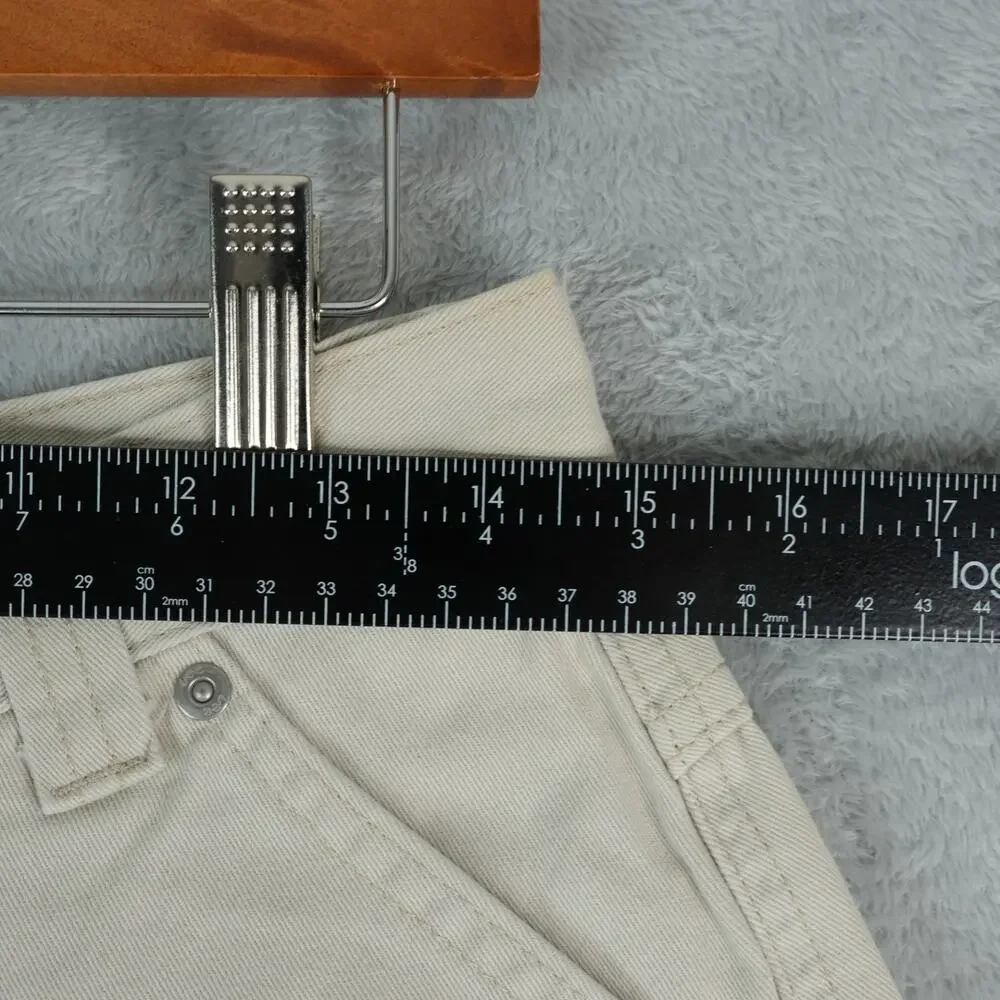 Lee Riveted Cargo Shorts Womens 10 Medium (29x4,5) Tan Cotton High Rise Mom‎